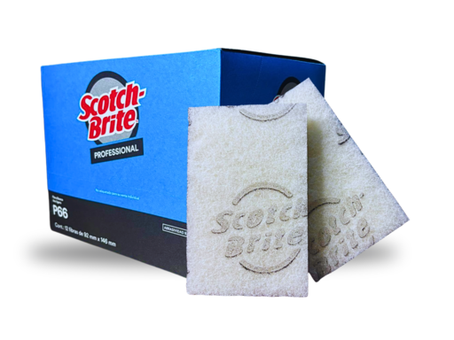 3M Scotch-Brite Profesional  Fibra P66 Blanca 9X14Cm MN900005278