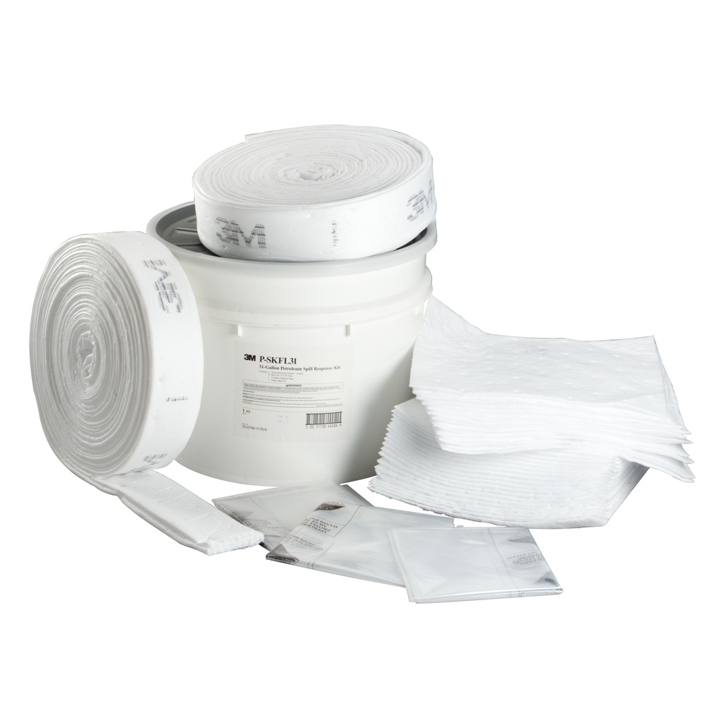 3M Kit Absorbente Petroleo 31 Galones Kit De Derrames Para El Sector De Petróleo Y Gas 117L 70070611796