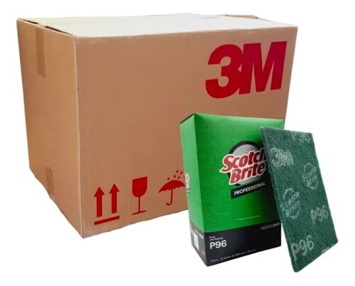 3M Fibra de Uso General Scotch-Brite P96 Verde, 152 mm x 229 mm MN900005302