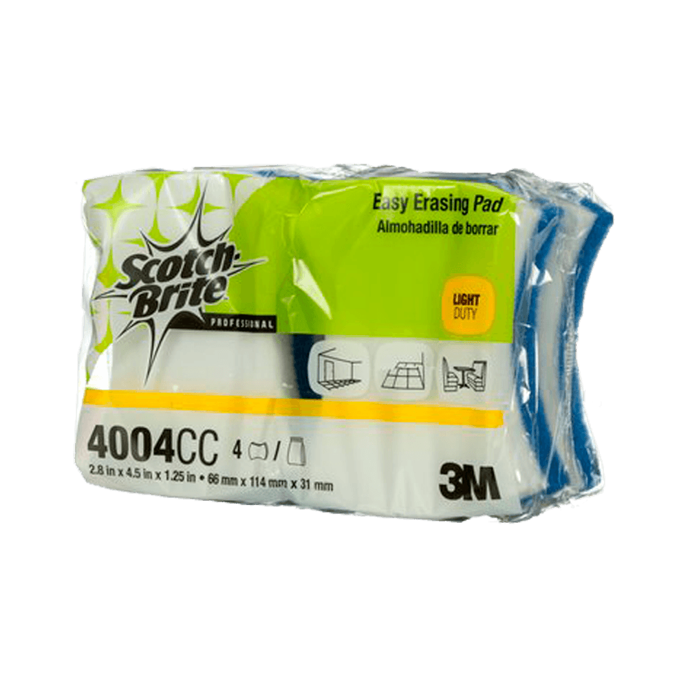 3M Fibra Esponja Borra Fácil Scotch-Brite Profesional 4004CC, 7 cm x 11.43 cm x 3 cm 70071657954