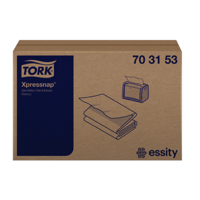TORK Xpressnap Napkin Advanced Paquete 250 hjs /1hj 21.6 x 33.0 / Bco 703153