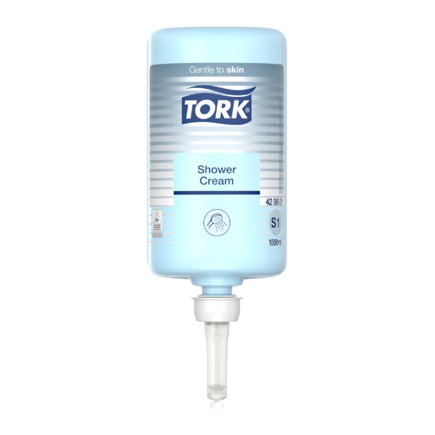 TORK Premium Jabón Liquido para Cuerpo & Cabello Cartucho 1000 ml / Azul 400013 - 420601