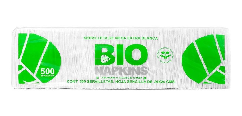 Servilleta Bio Napinks 500 pz (24X24cm)