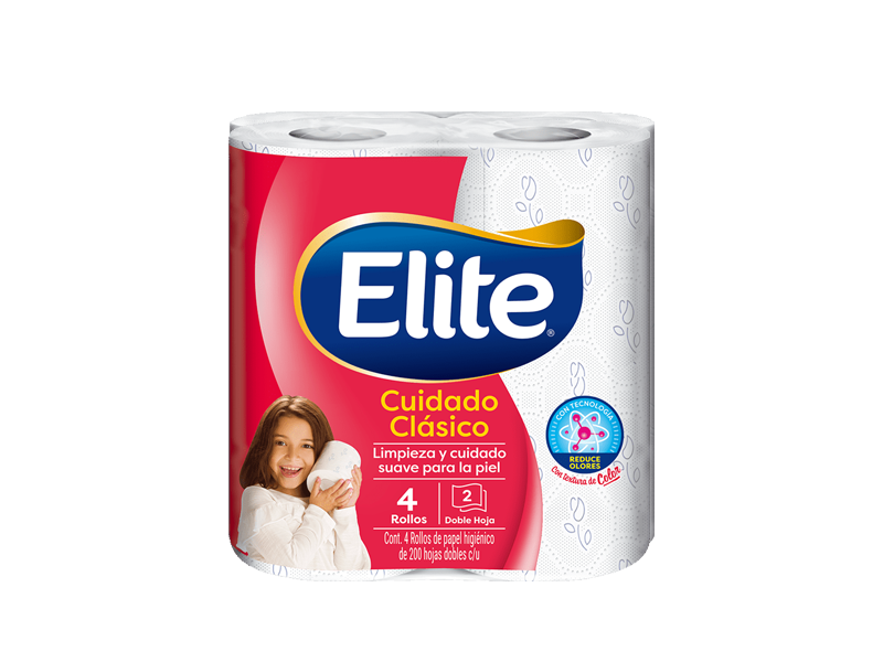 Elite Classic Higienico Cuidado 200 HD 4 Rollos 5127