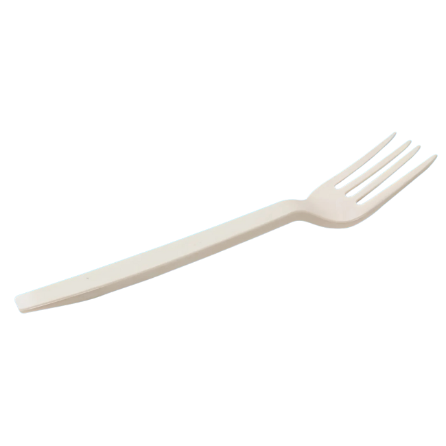 Entelequia Tenedor De Fécula De Maíz 7" 100/1000 Pz (TENEDOR 7")