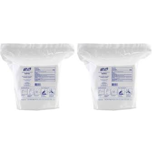 Wipers 2 Rollos De 1200 Count Refill Pouch 9118-02