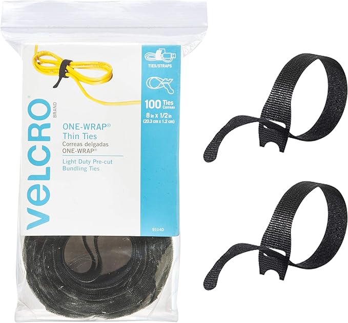 Velcro Correas Autoadherible Para Ordenar Cables 20.3x1.2 Cm 25 Pz