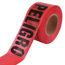 Cinta Plástica Roja Leyenda Peligro 072x305 mts GID VIP 250