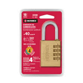 43348 Candado De Laton 40 MM De Combinacion 43348