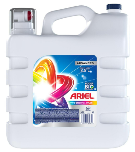 Ariel Vivid Detergente Liquido para ropa 8.5 L
