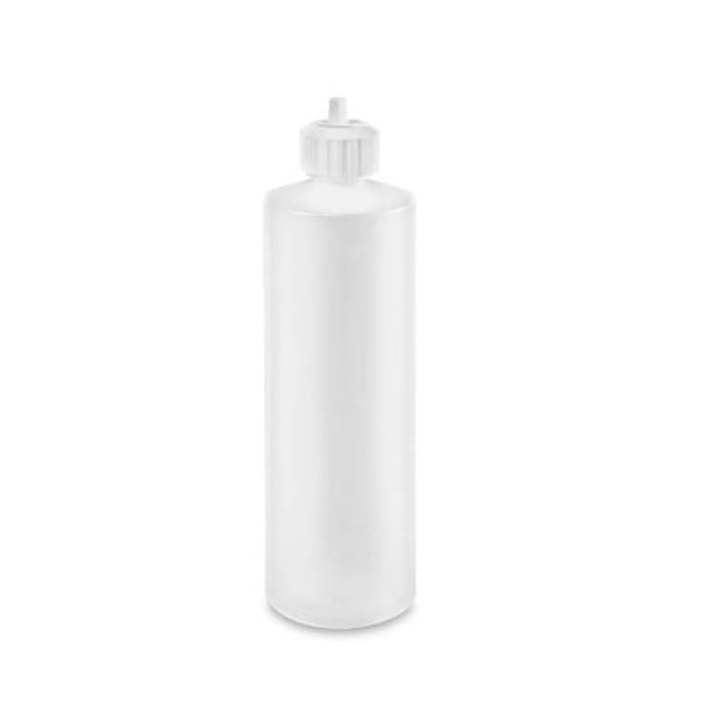 Botella Cilíndrica Natural 16 Oz Tapa Abatible