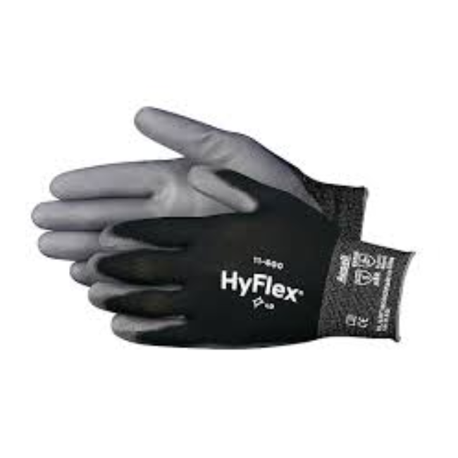 Ansell Guante Negro 11-600  Hyflex Talla 7