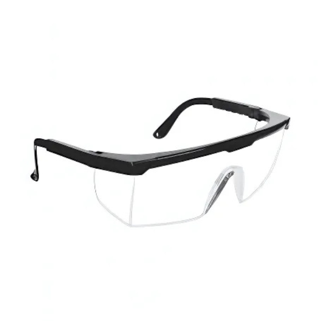 Dermacare Lente De Seguridad Armazon Negro Mica Clara Mod. AL026