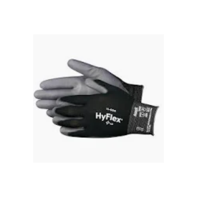 Ansell Guante Negro 11-600  Hyflex Talla 10