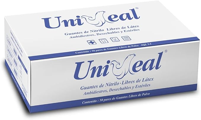 Uniseal Guante Multiusos Vinyl Transparente PF GM Grande 017-8