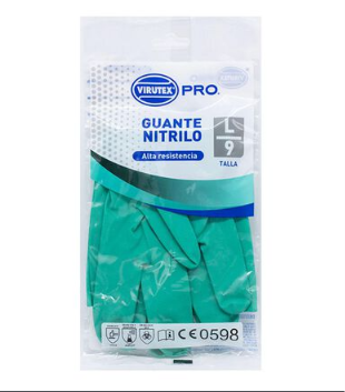 Virutex Pro Guante Nitrilo Verde L 1100783