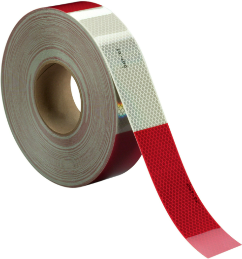 3m Cinta Reflectiva Diamond Grade™ Para Visibilidad De Vehículos, Serie 983, 101.6 Mm X 45.72 M, 0.101 X 45.72m, Rojo 98372-4