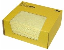 [SEG3M0000021] 3M Paño Absorbente para Químicos  P-110, 50 Hojas/Paquete 70070189280