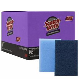 [JAR3M0000088] 3M Fibra P0 Esponja Anti-Rayas Scotch-Brite Profesional, Azul UU008177691