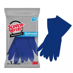 [JAR3M0000092] 3M Guante de Limpieza Satinado Scotch-Brite Profesional G8-8 1/2 Azul Grande ME400000530