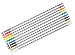 [JARCAS001469] Castor Bastón De Aluminio De 1.50 Mts. C/Punta Plástica Rosca Fina Naranja 1906E-AO