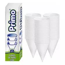 [MATPRIMO0001] Primo Vaso Cono Papel 106 C/5000 pz 20/250 Blanco