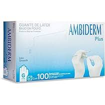 [SEGPERAMB122] Ambiderm Guante Plus Liso Blanco Grande Caja C/100 Pzas Cod. 100100024