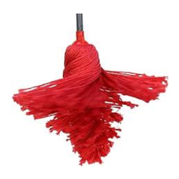 [JARMICRO0002] Microking Trapeador Microfibra Color Rojo Extra Largo 45 cm 300 Gms C/Baston Metalico