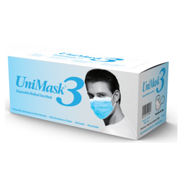[SEGUNISE0010] Uniseal Cubre Bocas Quirurgico Azul 3 Pliegos C/50 Pz